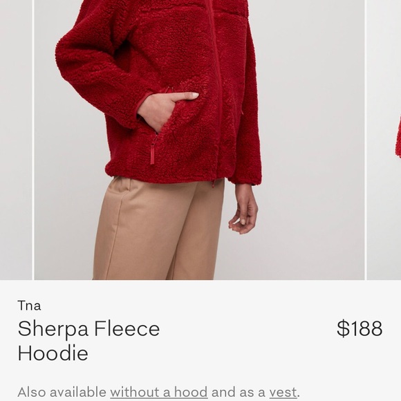 TNA red teddy coat - Picture 3 of 3